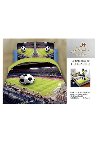 OEM Σετ κλινοσκεπασμάτων 3D για 2 άτομα, 4 τεμαχίων με λάστιχο, 180x200 εκ., ...