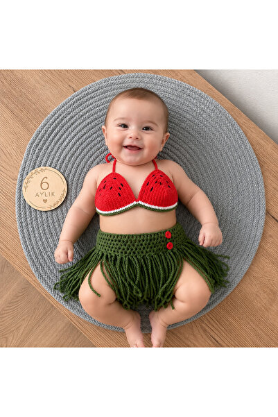 hobilanka Hand Knitted Baby Bikini "Please Note the Size Measurements"