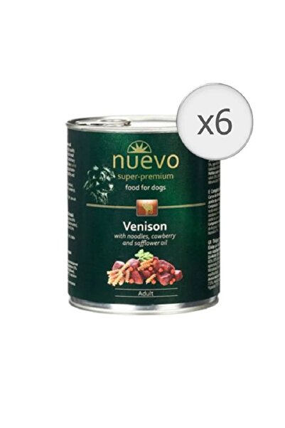 nuevo Hrană umedă pentru câini cu căprioară, 6x400g