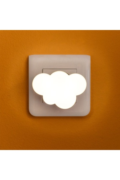 Z Store Lampă de veghe nor cu senzor, lumină alb cald 0.5W