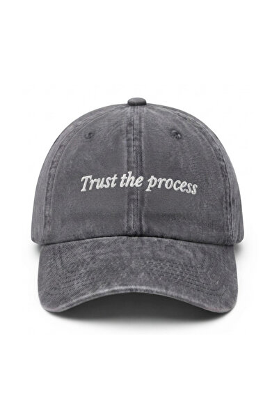 Tresore قبعة بيسبول مطرزة قابلة للغسل بعبارة "Trust the Process" / قبعة بيسبو...
