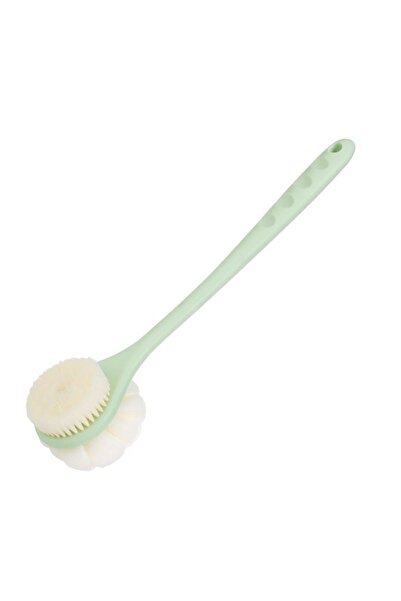 Jumbo Burete de Baie Dublu cu Plasa & Perie de Masaj cu Maner Verde Menta 40c...