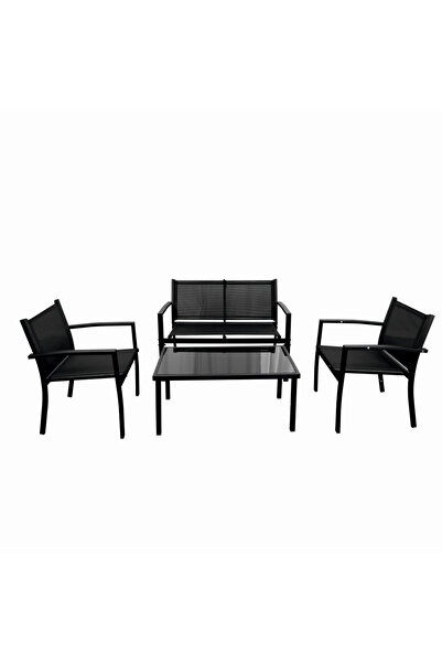 KlugMeister Set mobilier terasa/gradina KJFT079, doua fotolii + canapea + mas...