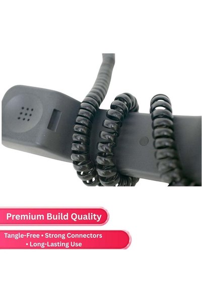 Generic Telephone Handset Cable Black