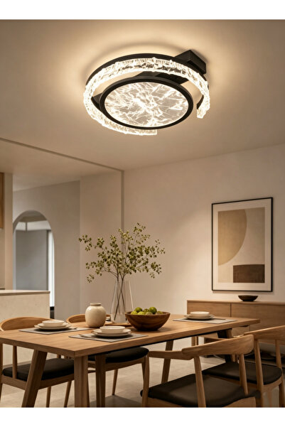 Generic Atmospheric Main Ceiling Light for Living Room, Ice Crack Art Lamp, H...
