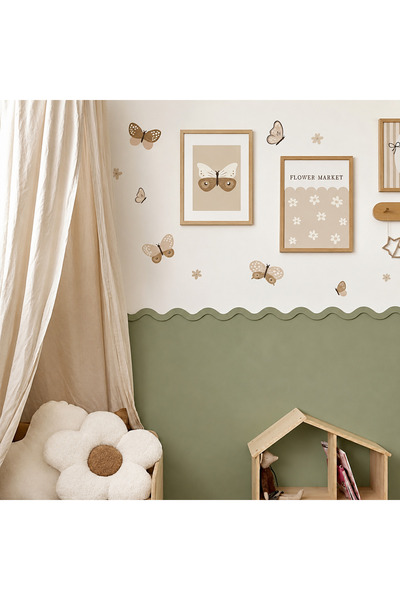 nifiart Boyanabilir Ham Mdf Dekoratif Sık Dalga Model Duvar Çıtası (41 cm)