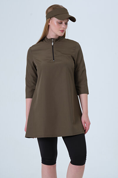 TESMAY Lycra Water-Repellent Truvakar Half-Closed Swimsuit with Sleeves