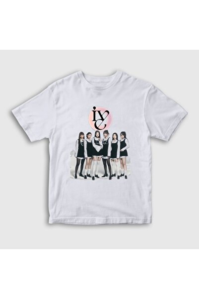 Presmono Unisex Kids White Poster K-Pop Ive T-Shirt 613805Tt