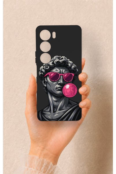 Vip Case Vivo Y19S Compatible Pop David Patterned Silicone Case