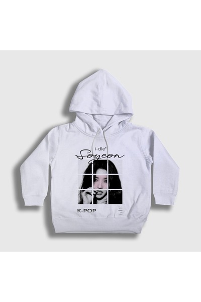 Presmono Unisex Kids White Soyeon K-Pop g I-Dle Hooded Sweatshirt 614228Tt
