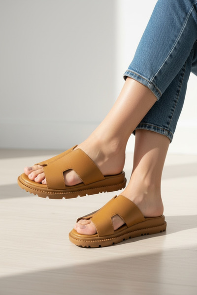 SHOUGO 100% Genuine Leather Anatomical Sole Daily Women's Slippers (Buy 1 Siz...
