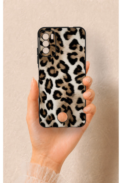 Vip Case Reeder S19 Max Pro S Uyumlu Leopar Derisi Desenli Silikon Kılıf