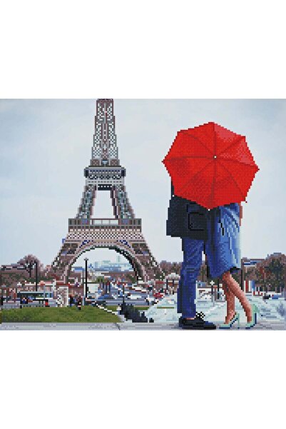 Liva Craft Diamond Mosaic Painting Eiffel Tower Romance – 42 X 52 cm