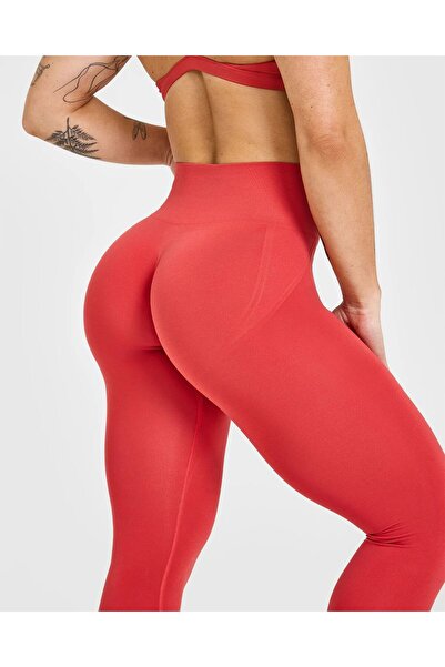HepsitrentStore Oner Active Scrunch Seamless High Waist Leggings – Coral Red