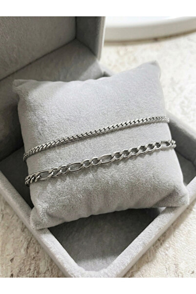 JANRA WORLD Steel Men's Bracelet Set |   Anti-Tarnish Couple Bracelet |   Lov...