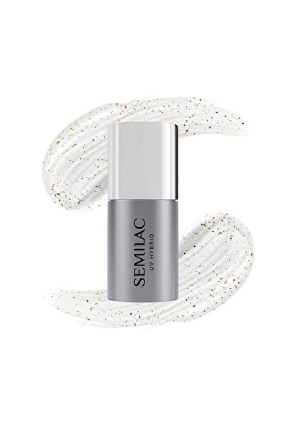 Semilac Top Coat Χωρίς Σκούπισμα T13 Αστραφτερά Νιφάδια Χαλκού & Χρυσού 7ml