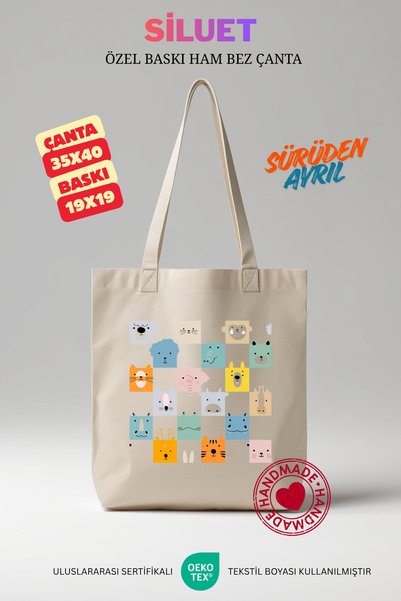SİLUET Raw Cloth Bag