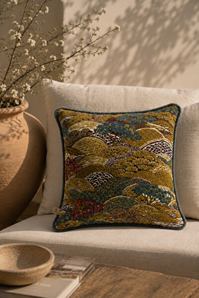 NEEDLE SEASONS MAVİ KIRLENT KILIFI (45X45)