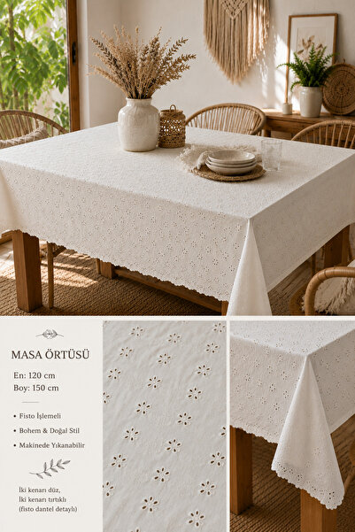 NINFA SOFT Brode 120x150 Vintage Masa Örtüsü