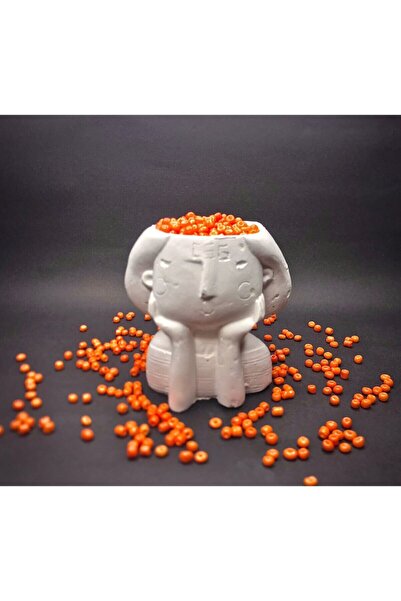 HERALDİS 4 mm Orange Glass Sand Beads 100 Grams