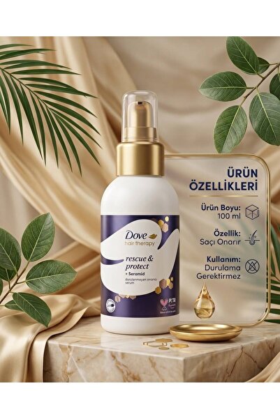 HİNESSA Dove Hair Therapy Durulanmayan Onarıcı Serum Rescue & Protect 100 ml