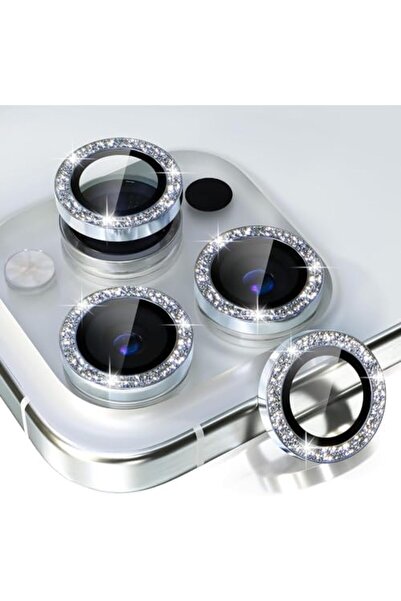 Yıldızan ysf shop iPhone 15 Pro/iPhone 15 Pro Max Elmas Taşlı Lens Koruyucu P...