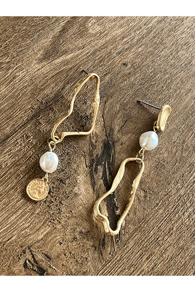 Büyük Hanım Geometric Design Style Metal Earrings