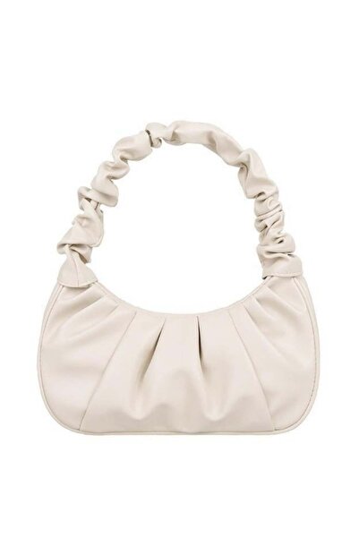 Generic Women's PU Leather Satchel Bag, Ladies Retro Pleated Armpit Bag Shoul...