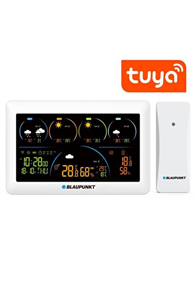 Blaupunkt 13-WS50WH Ασύρματος Μετεωρολογικός Σταθμός Ψηφιακός Επιτραπέζιος Λε...