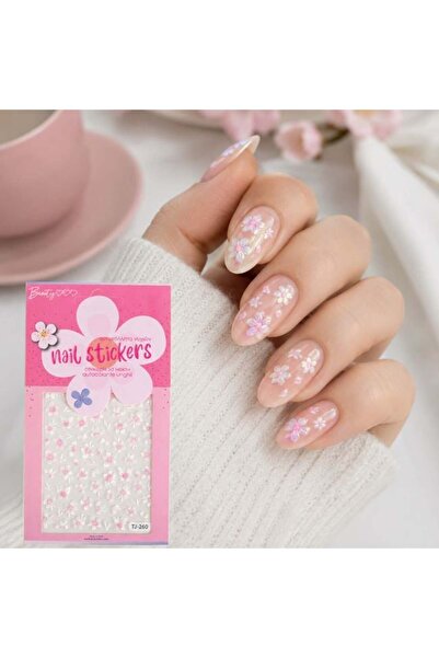 Jumbo Set stickere decorative pentru unghii florale – manichiură creativă în ...