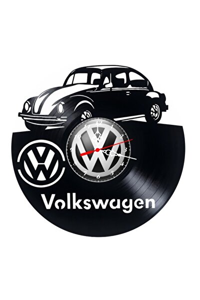Volkswagen Διακοσμητικό ρολόι τοίχου από δίσκο βινυλίου, με μοντέλο αυτοκινήτ...