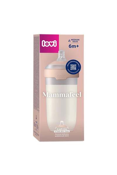LOVI Biberon Mammafeel cu tetină anti-colic, 330 ml