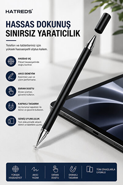 Hatreds Universal Dokunmatik Stylus Kalem Hassas Çizim Yazı ve Not Alma İçin ...