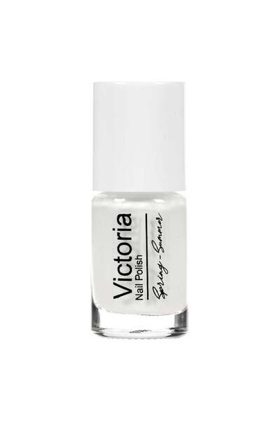 Victoria Ojă clasică, nuanță alb – de Alba, 6ml | culoare intensă și luciu de...
