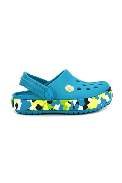 Crocs Crocband Glow Confetti Band 212524-3Bu Children's Slippers Turquoise Ju...