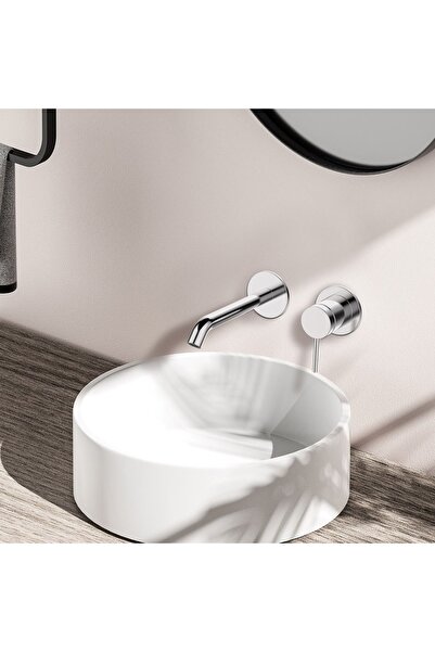 Karag 24686-425A Joan Μπαταρία νιπτήρος εντοιχισμού Cromo