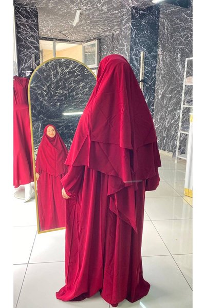 Hijab Medina Silk Set Ferace Sufle Peçe Set of 3