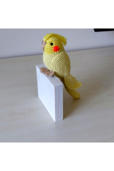 nildamigurumi Amigurumi Muhabbet Kuşu Sultan Papağan Sarı