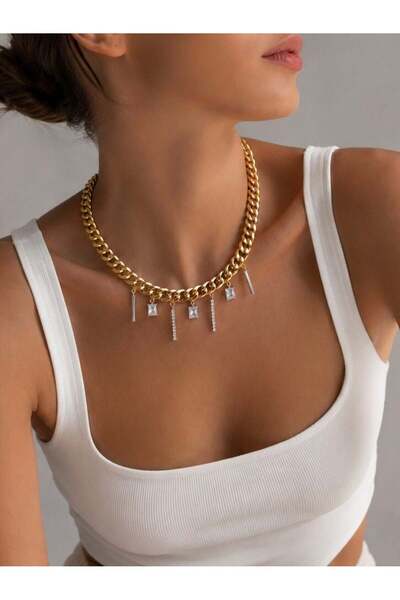 Sense of Atelier Alessa Drop Stone Necklace