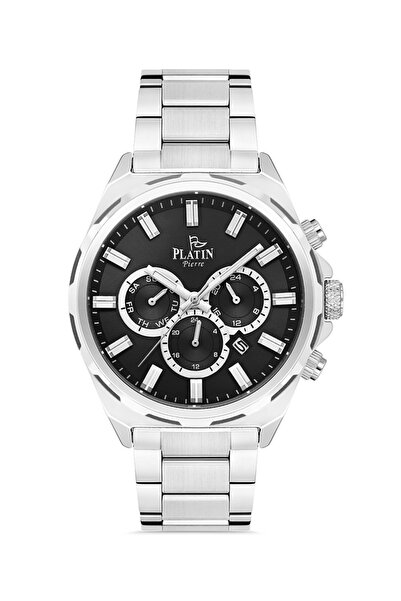 Platin Pierre Hds-1206Ga-A2 Steel Cord Functions Active Men's Wristwatch
