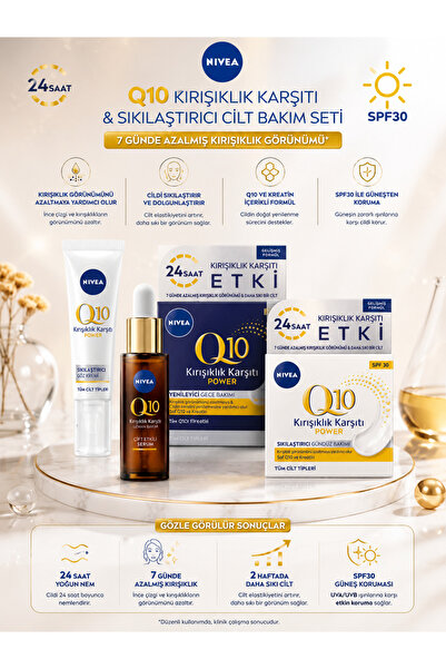 NIVEA Q10 Kırışıklık Karşıtı Tüm Cilt Tipleri İçin Sıkılaştırıcı ve Yenileyic...