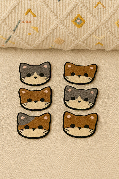 Maharat Cat Patterned Coaster Presentation Table Decoration Set