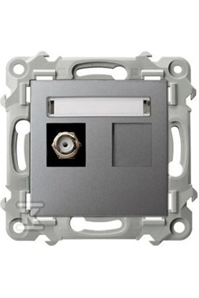 OSPEL Sapphire Soclu Antenă Tip F Simplu Gri Mat Gpa-1zf M 70