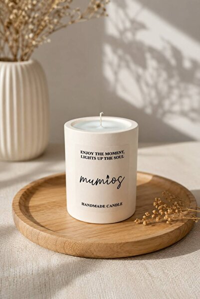 Odunsu Kokulu , Dekoratif Beton Mum, Dikey Form Tek Fitil