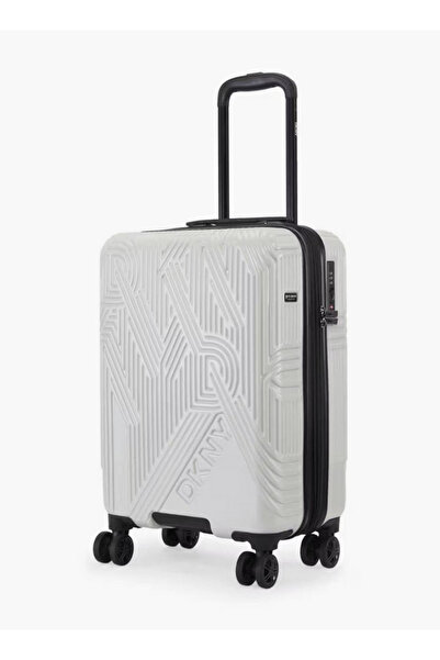 Dkny Textured Hardcase Luggage Trolley with Retractable Handle - 24 inches Ch...