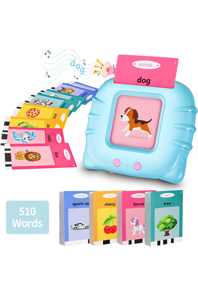Simply Joy Jucărie educativă cu alfabet, cuvinte, animale, numere, set mașină...