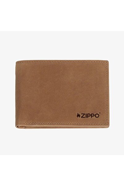 Zippo Ανδρικό Δερμάτινο Πορτοφόλι 2008007 - Ταμπά