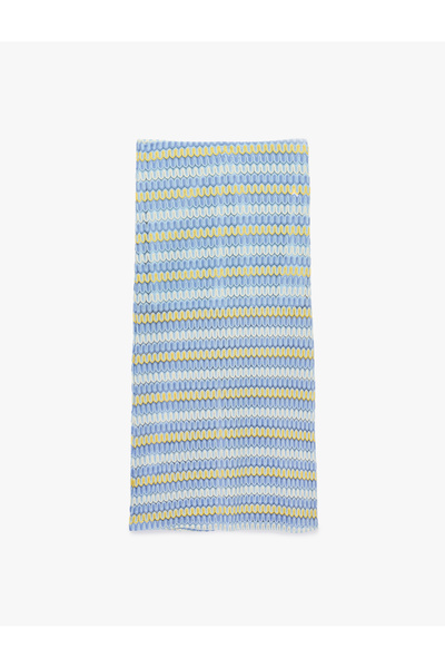 Koton Patterned Pencil Midi Crochet Skirt