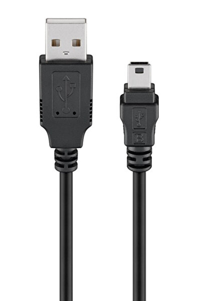 goobay καλώδιο USB σε USB Mini 45740, 480Mbps, 1m, μαύρο