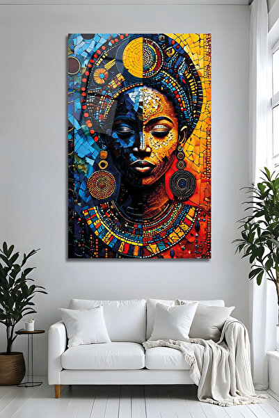 Parıltı Yayınları B&G DESIGN Portret abstract al unei femei africane, design ...